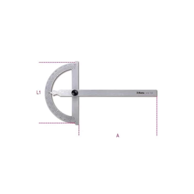 Mètres à Ruban Et Accessoires De Mesure BETA Rapporteur D'angles Simple - 1676 4 Mètres à Ruban Et Accessoires De Mesure BETA Rapporteur D'angles Simple - 1676 – Image 2