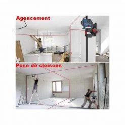 Laser Multipoints, Croix Et Plan BOSCH Laser Auto 3 Plans Portée 30 M GLL3-80 (coffret) - 0601063S00 -Mesure Contrôle Soldes Magasin bosch laser auto 3 plans portee 30 m gll3 80 coffret 0601063s00 2