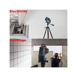 Laser Multipoints, Croix Et Plan BOSCH Laser Auto 3 Plans Portée 30 M GLL3-80 (coffret) - 0601063S00 -Mesure Contrôle Soldes Magasin bosch laser auto 3 plans portee 30 m gll3 80 coffret 0601063s00 3