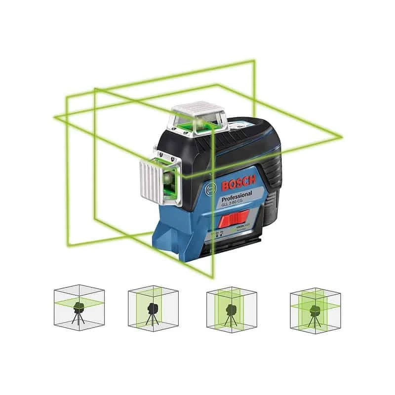 Laser Multipoints, Croix Et Plan BOSCH Laser Lignes Auto 3 Plans Vert 40m GLL3-80CG + BM1plus - 0601063T00 5 Laser Multipoints, Croix Et Plan BOSCH Laser Lignes Auto 3 Plans Vert 40m GLL3-80CG + BM1plus - 0601063T00 – Image 3