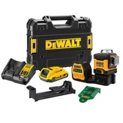 Laser Multipoints, Croix Et Plan DEWALT Laser Multilignes Vert 3x360° XR 12V/18V - DCE089D1G18-QW