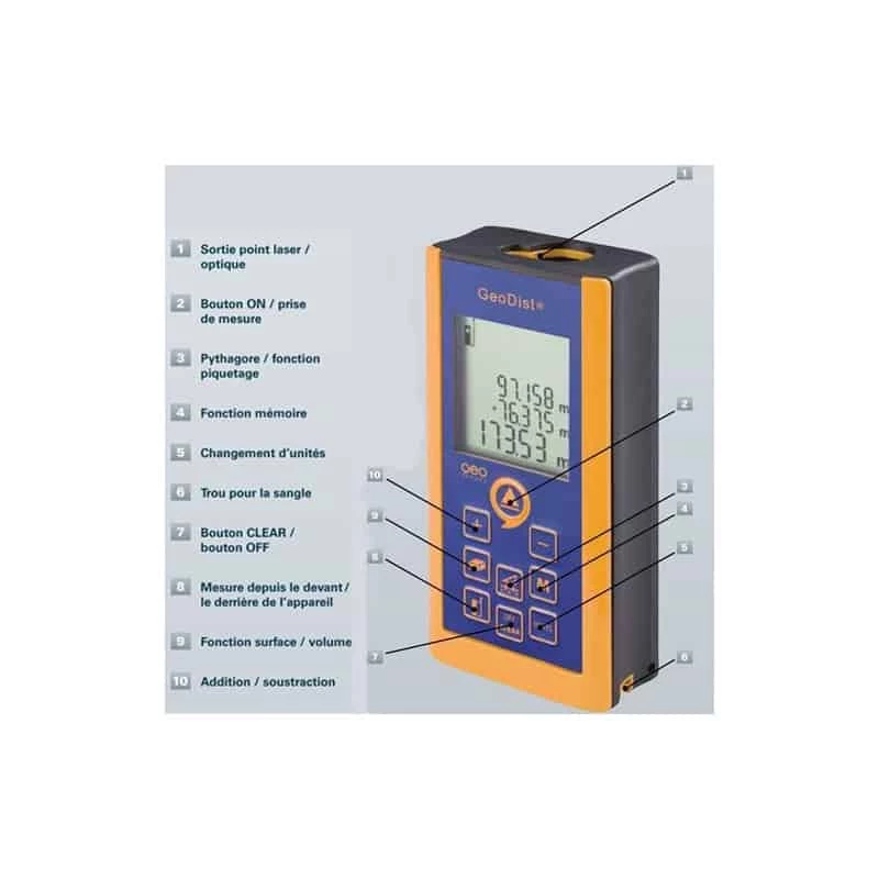 GEO Fennel Télémètre Laser 80 M - GeoDist 4 GEO Fennel Télémètre Laser 80 M - GeoDist – Image 2