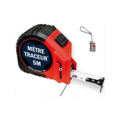 AUTRES MARQUES Mètres à Ruban Et Accessoires De Mesure JSTH Mètre Traceur ABS Tracé Noir 5m - MT5-N