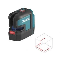 Laser Multipoints, Croix Et Plan MAKITA Laser Lignes Et 4 Points Croix Rouge 25m 12V Solo - SK106DZ