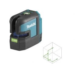 Laser Multipoints, Croix Et Plan MAKITA Laser Lignes Et 4 Points Croix Vert 35m 12V Solo - SK106GDZ