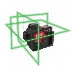Laser Multipoints, Croix Et Plan MILWAUKEE Laser 3 Lignes Vert 12V 4Ah - M12 3PL-401C - 4933478102 -Mesure Contrôle Soldes Magasin milwaukee laser 3 lignes vert 12v 4ah m12 3pl 401c 4933478102 2