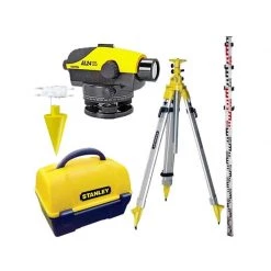 Mesure Contrôle Soldes Magasin 22 STANLEY Kit Niveau Optique Automatique AL24 GVP - 1-77-160