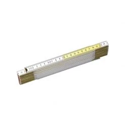Mètres à Ruban Et Accessoires De Mesure STANLEY Mètre Pliant De Menuisier 2mx17mm Bois Blanc/jaune - 0-35-458